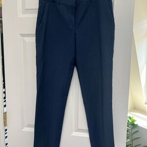 Theory Wool Blend Classic Blue Ankle Trousers Size 6